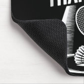 My Racket Gets More Action Than I Do Funny Badmint マウスパッド (コーナー)
