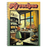 My recipes retro ノートブック (正面)