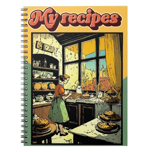 My recipes retro ノートブック (正面)
