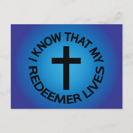 My Redeemer Lives ポストカード (正面)