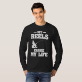 My Reels Changed My Life Fishing Fisherman Tシャツ (正面フル)