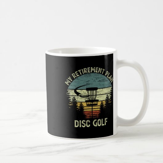 My Retirement Plan Funny Disc Golf Senior For The  コーヒーマグカップ (右)