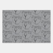 My Retirement Plan Funny Saying Golfing Golfer  ラッピングペーパーシート (正面)