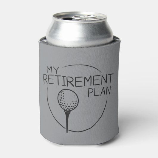 My Retirement Plan Funny Saying Golfing Golfer  缶クーラー (缶正面)