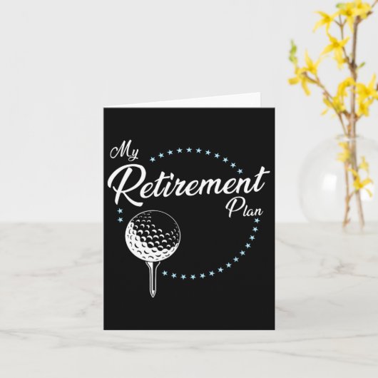 My Retirement Plan - Golf  カード (黄色い花)