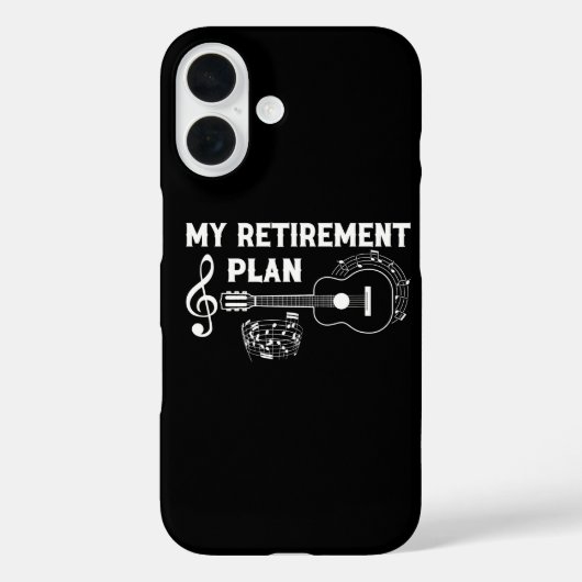My Retirement Plan Guitar Funny Musicians Case-Mate iPhoneケース (裏面)