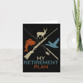 My Retirement Plan Hunting Fishing Hunter Grandfat カード (正面)