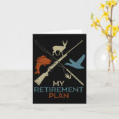 My Retirement Plan Hunting Fishing Hunter Grandfat カード (黄色い花)