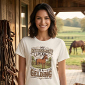 My Retirement Plan is a Gelding Horse Funny Farm  Tシャツ