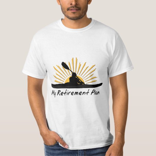 My Retirement Plan Kayak Retired Funny Kayaker Gif Tシャツ (正面)
