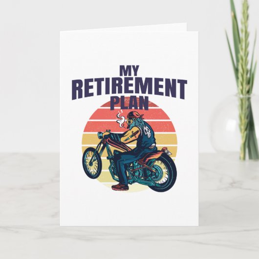 My retirement plan motorcycling カード (正面)