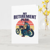 My retirement plan motorcycling カード (黄色い花)