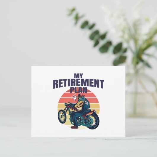 My retirement plan motorcycling ポストカード (スタンド正面)