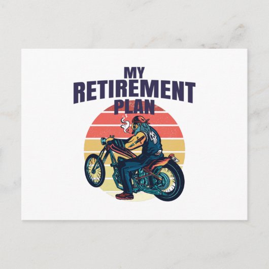 My retirement plan motorcycling ポストカード (正面)