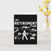 My Retirement Plan Work On Weans By Guns And Ammo カード (黄色い花)
