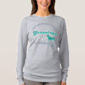 My Retirement Plans: Genealogy & Dog Walking Tシャツ (正面)