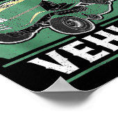 My Retirement Vehicle Funny Riding Lawn Mower Retr ポスター (角)