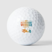 My Retirement Vehicle Golf Cart Golfer Golf Cart  ゴルフボール (正面)