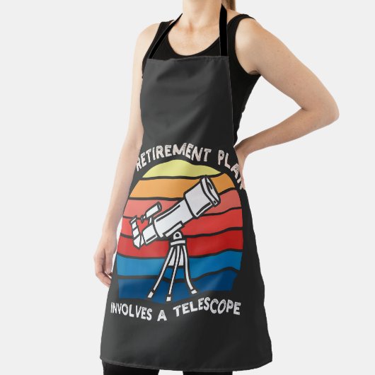 My Retiret Plan Involves A Telescope エプロン (インサイチュ)