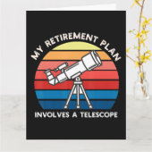 My Retiret Plan Involves A Telescope カード (黄色い花)