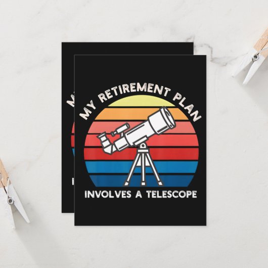 My Retiret Plan Involves A Telescope カード (正面/裏面インサイチュ)