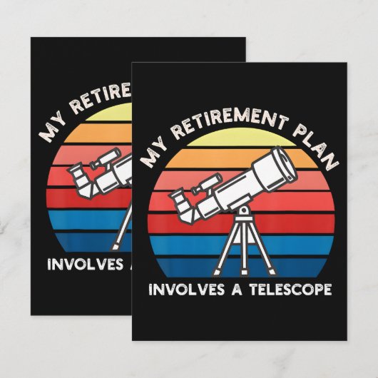 My Retiret Plan Involves A Telescope カード (正面/裏面)