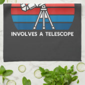My Retiret Plan Involves A Telescope キッチンタオル (折り畳み)