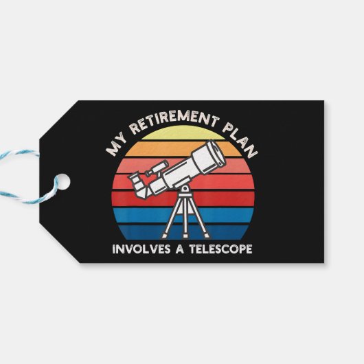 My Retiret Plan Involves A Telescope ギフトタグ (裏面横)