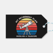 My Retiret Plan Involves A Telescope ギフトタグ (正面(横))
