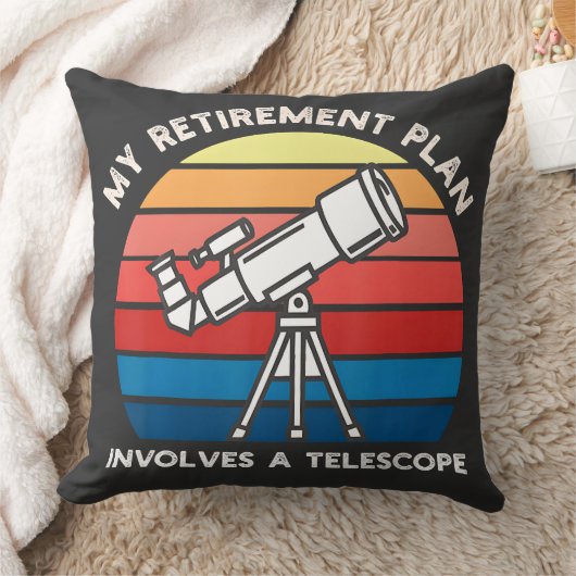 My Retiret Plan Involves A Telescope クッション (ブランケット)
