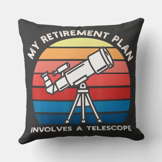 My Retiret Plan Involves A Telescope クッション (裏面)