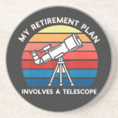 My Retiret Plan Involves A Telescope コースター (正面)