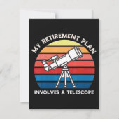 My Retiret Plan Involves A Telescope サンキューカード (裏面)