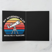 My Retiret Plan Involves A Telescope サンキューカード (内部)
