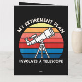 My Retiret Plan Involves A Telescope サンキューカード (裏面)