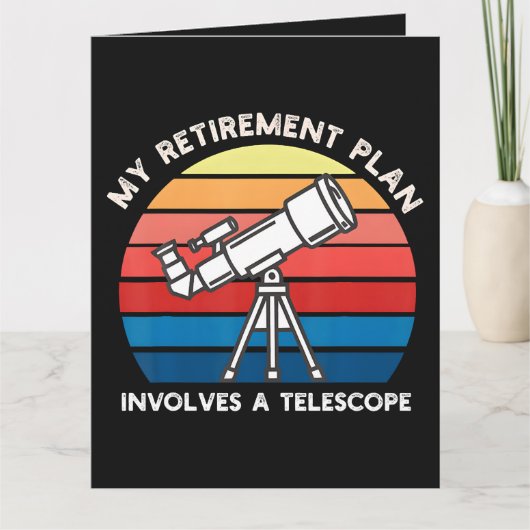My Retiret Plan Involves A Telescope サンキューカード (正面)