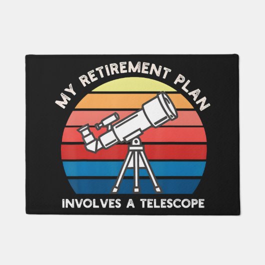My Retiret Plan Involves A Telescope ドアマット (正面)