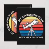 My Retiret Plan Involves A Telescope ポストカード (正面/裏面)