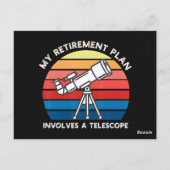 My Retiret Plan Involves A Telescope ポストカード (裏面)