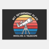 My Retiret Plan Involves A Telescope ラッピングペーパーシート (正面2)