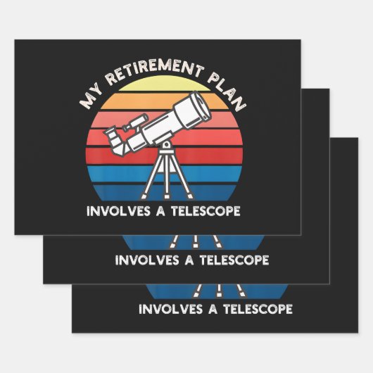 My Retiret Plan Involves A Telescope ラッピングペーパーシート (セット)
