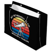 My Retiret Plan Involves A Telescope ラージペーパーバッグ (正面アングル)