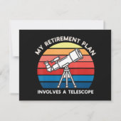 My Retiret Plan Involves A Telescope 招待状 (裏面)