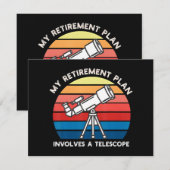 My Retiret Plan Involves A Telescope 招待状 (正面/裏面)