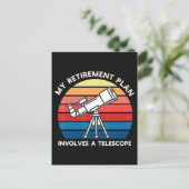 My Retiret Plan Involves A Telescope 案内ポストカード (スタンド正面)