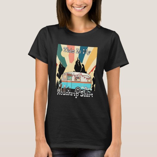 My Roadtrip Retro Rv Camping And Traveler 1 Tシャツ (正面)