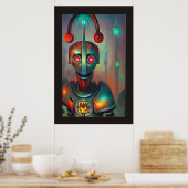 My Robot DJ by Wombott ポスター (キッチン)