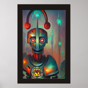 My Robot DJ by Wombott ポスター
