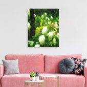 My Rubio Gardenのライムライトアジサイ キャンバスプリント (インサイチュ (リビング))