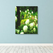 My Rubio Gardenのライムライトアジサイ キャンバスプリント (インサイチュ (ウッドフロア))